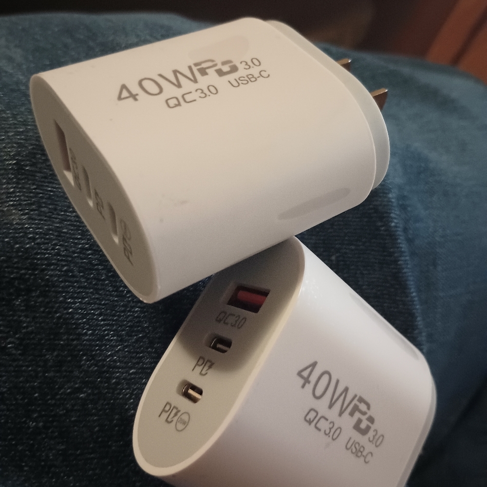 🔥2PK New 40W USB PD Fast Charge 3.0 Power Adapter For iPhone